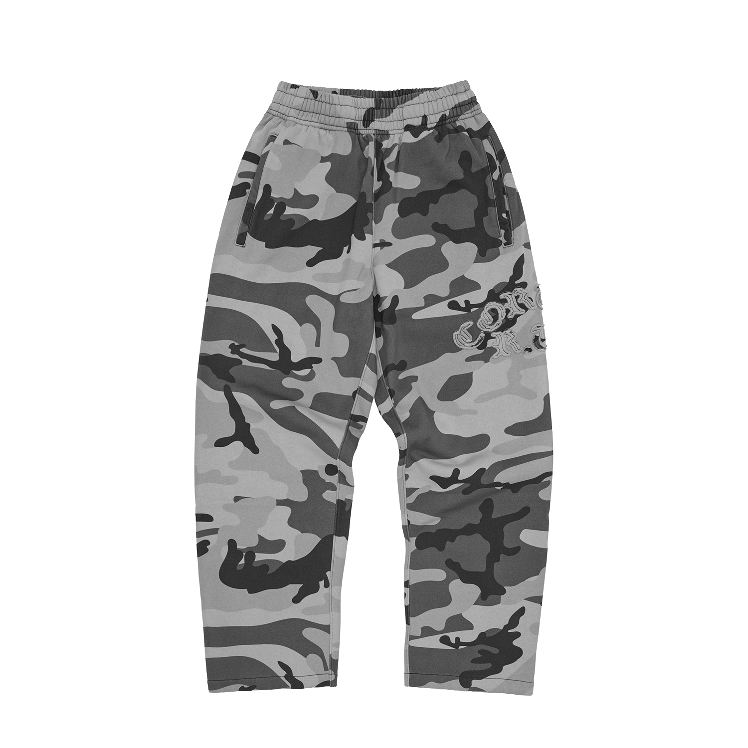 DIPLOMATIC OPEN HEM SWEATPANT [WASHED CAMO]
