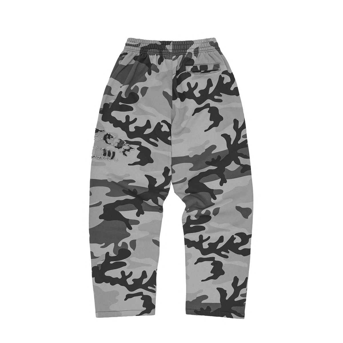 DIPLOMATIC OPEN HEM SWEATPANT [WASHED CAMO]