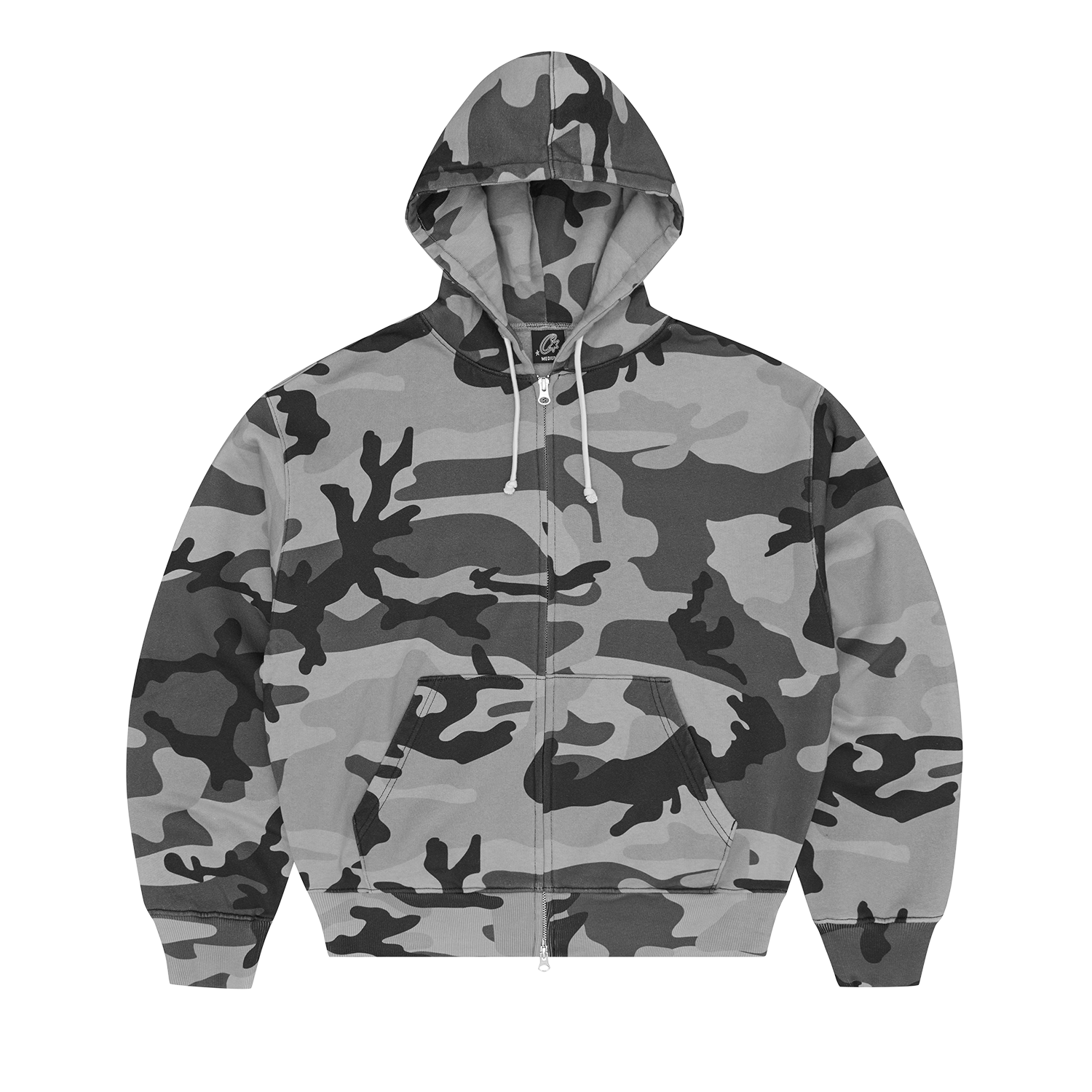 DIPLOMATIC ZIP HOODIE [WASHED CAMO]