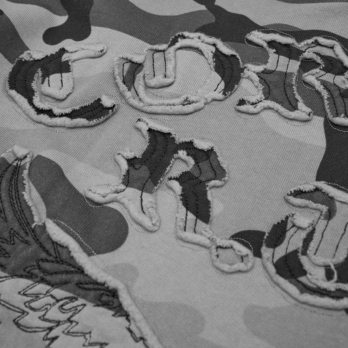 DIPLOMATIC ZIP HOODIE [WASHED CAMO]