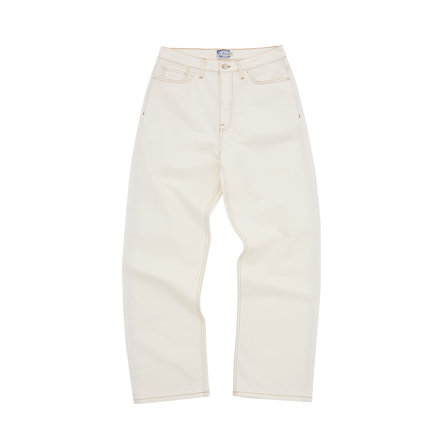 DUAL STRIPE BAGGY JEANS [OFF WHITE]