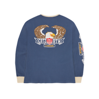 DIPSET WAFFLE LONGSLEEVE [ROYAL BLUE]