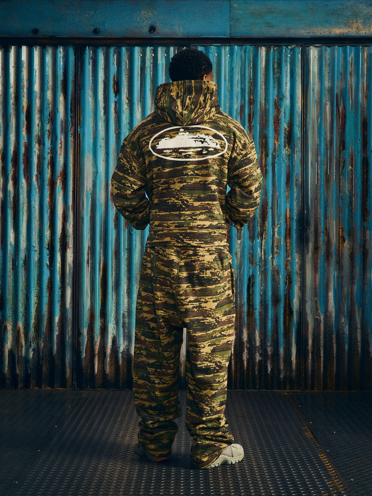 ISLAND PUFF PRINT ZIP HOODIE [DIGI CAMO]