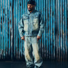 ARDWEAR PANEL BAGGY JEANS [WASHED INDIGO]