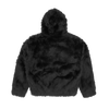 HOODED FUR JACKET [BLACK]