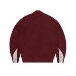 FINESSE KNIT ZIP UP [BURGUNDY]