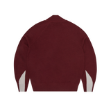 FINESSE KNIT ZIP UP [BURGUNDY]