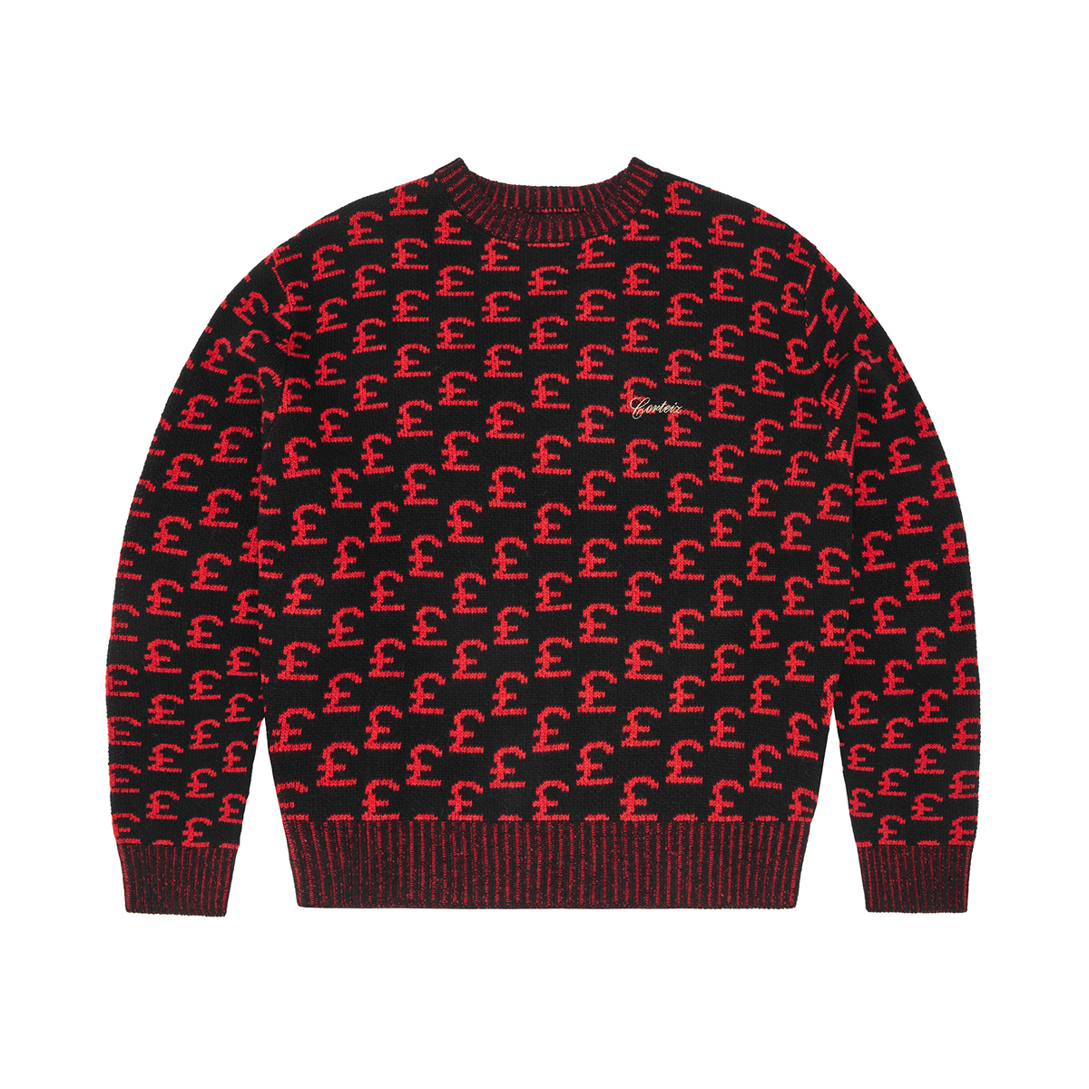 GBP JACQUARD KNIT SWEATER [BLACK]