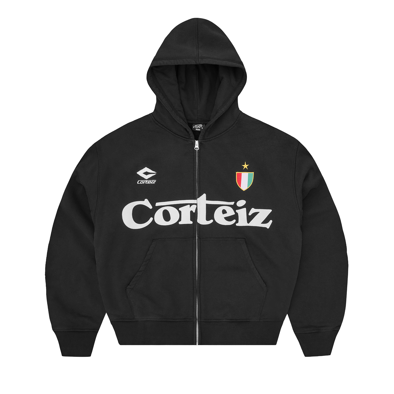 GHINI ZIP HOODIE [BLACK]
