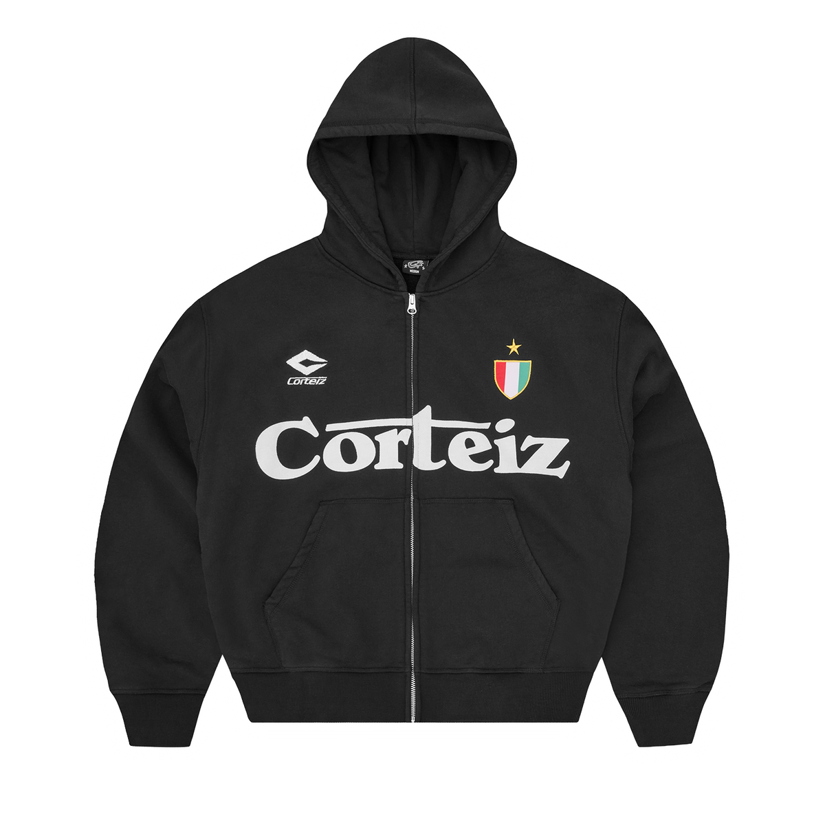 GHINI ZIP HOODIE [BLACK]