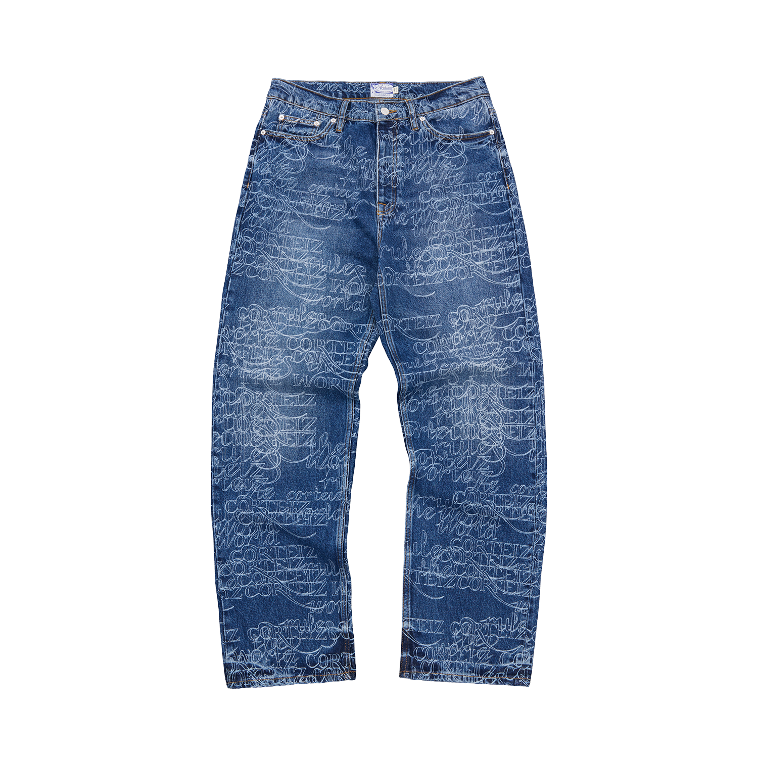 HANDWRITTEN BAGGY JEANS [MIDWASH INDIGO]