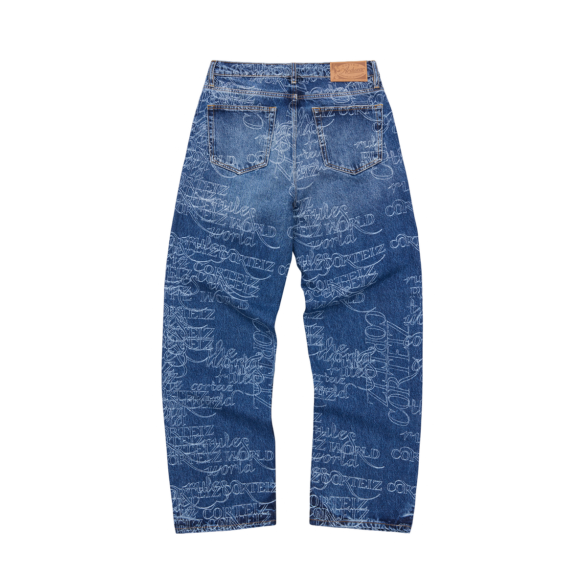 HANDWRITTEN BAGGY JEANS [MIDWASH INDIGO]