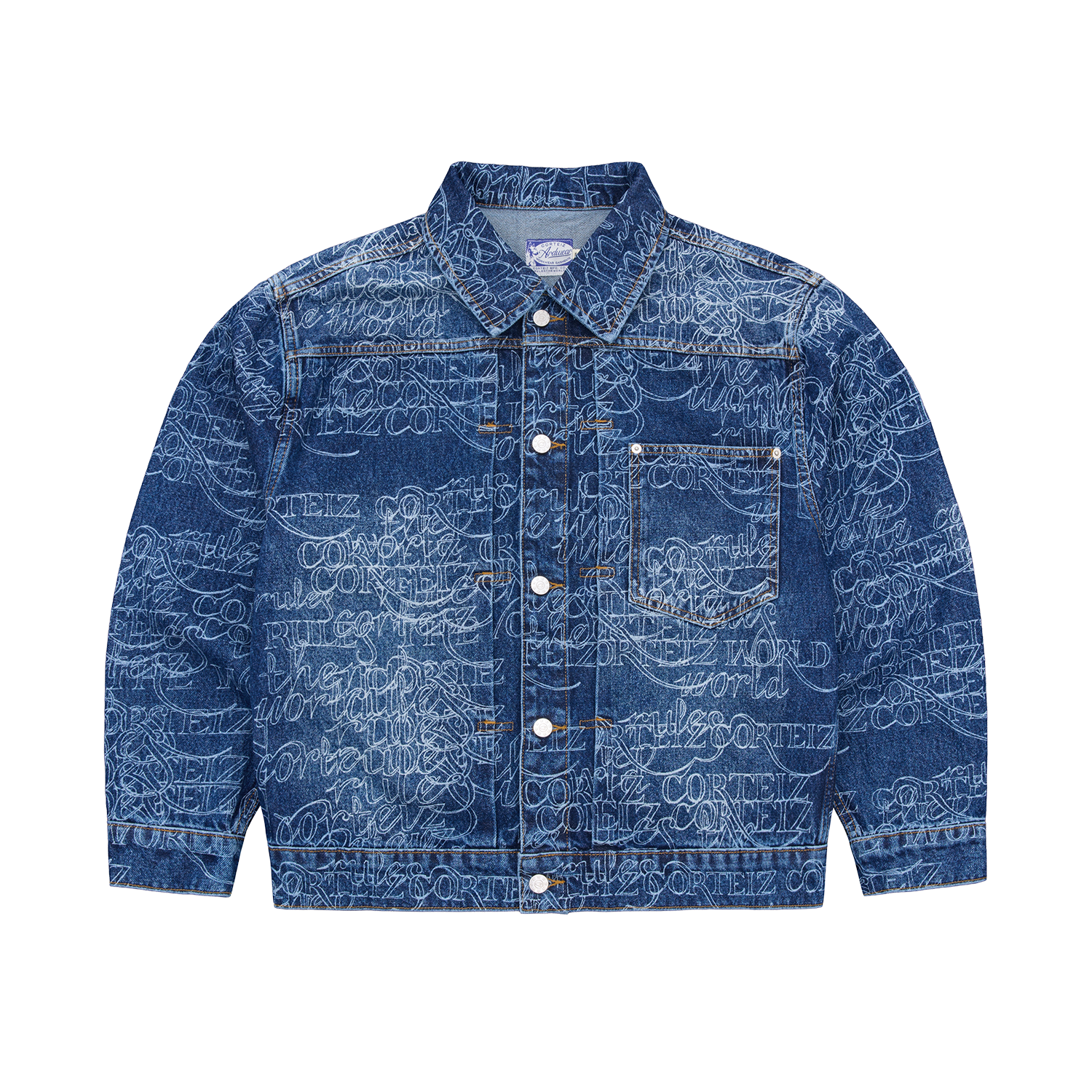 HANDWRITTEN DENIM JACKET [MIDWASH INDIGO]