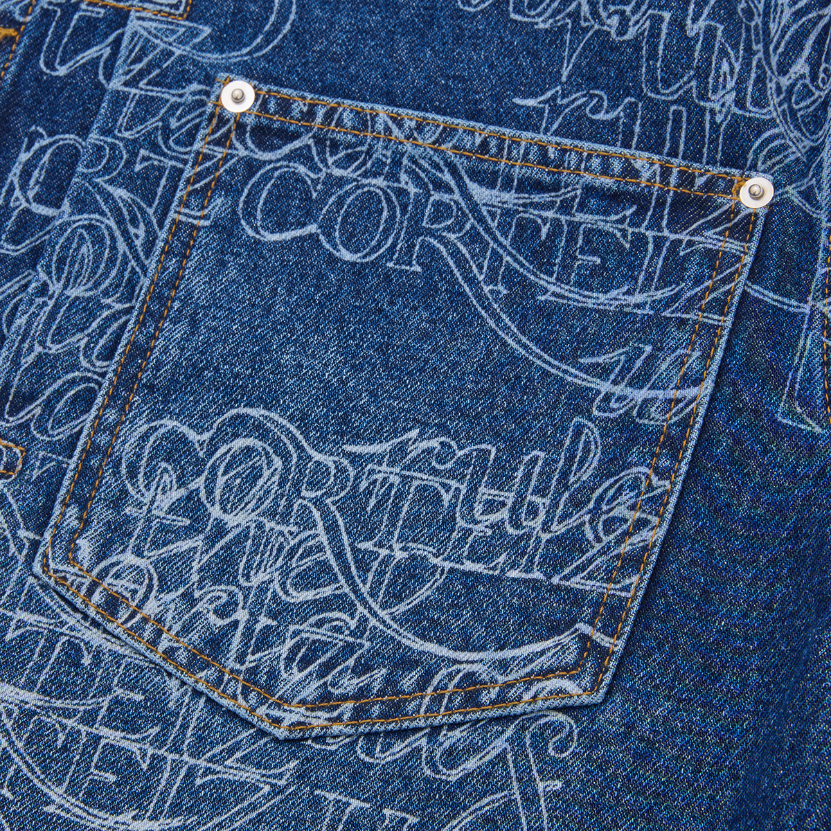 HANDWRITTEN DENIM JACKET [MIDWASH INDIGO]