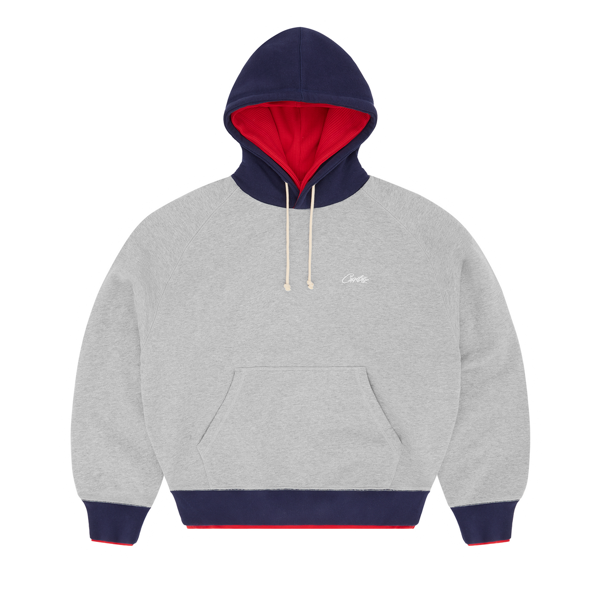 HMP DOUBLE UP HOODIE [HEATHER GREY]