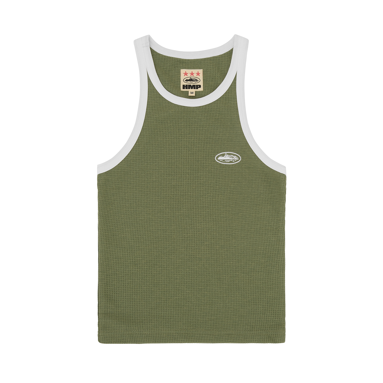 WOMENS CLASSIC TANK TOP [OLIVE/WHITE]