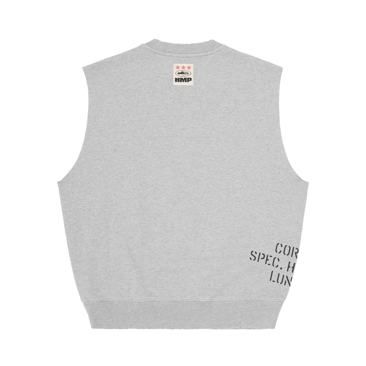 HMP STENCIL VEST [HEATHER GREY]