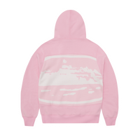 ISLAND MIXED PANEL ZIP HOODIE [PINK]