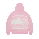 ISLAND MIXED PANEL ZIP HOODIE [PINK]