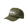 ISLAND PUFF PRINT TRUCKER HAT [OLIVE]