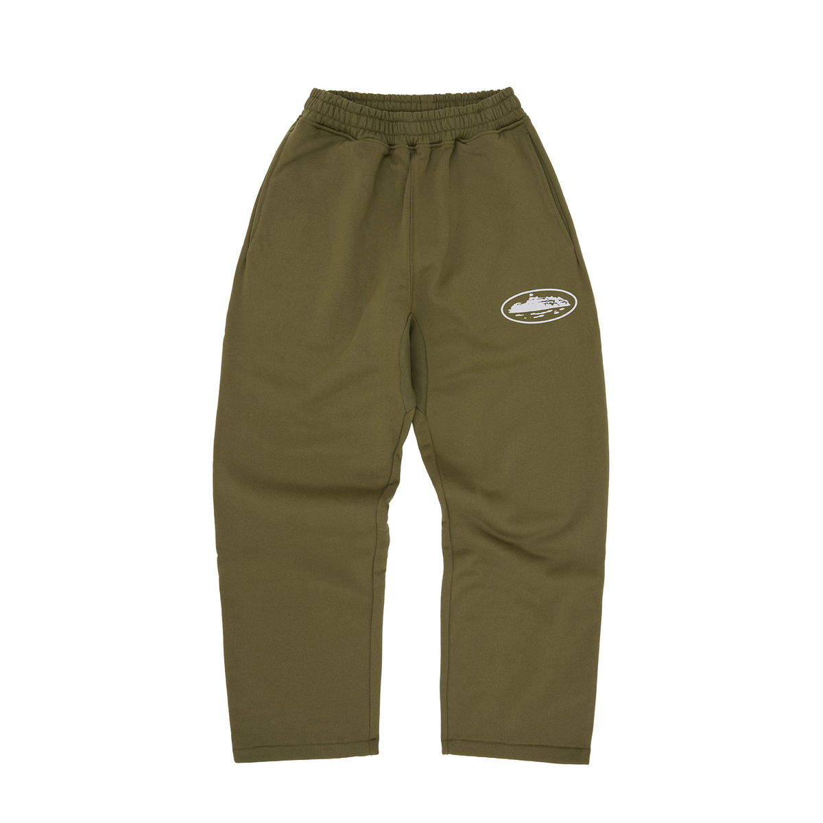 ISLAND PUFF PRINT OPEN HEM SWEATPANT [OLIVE]