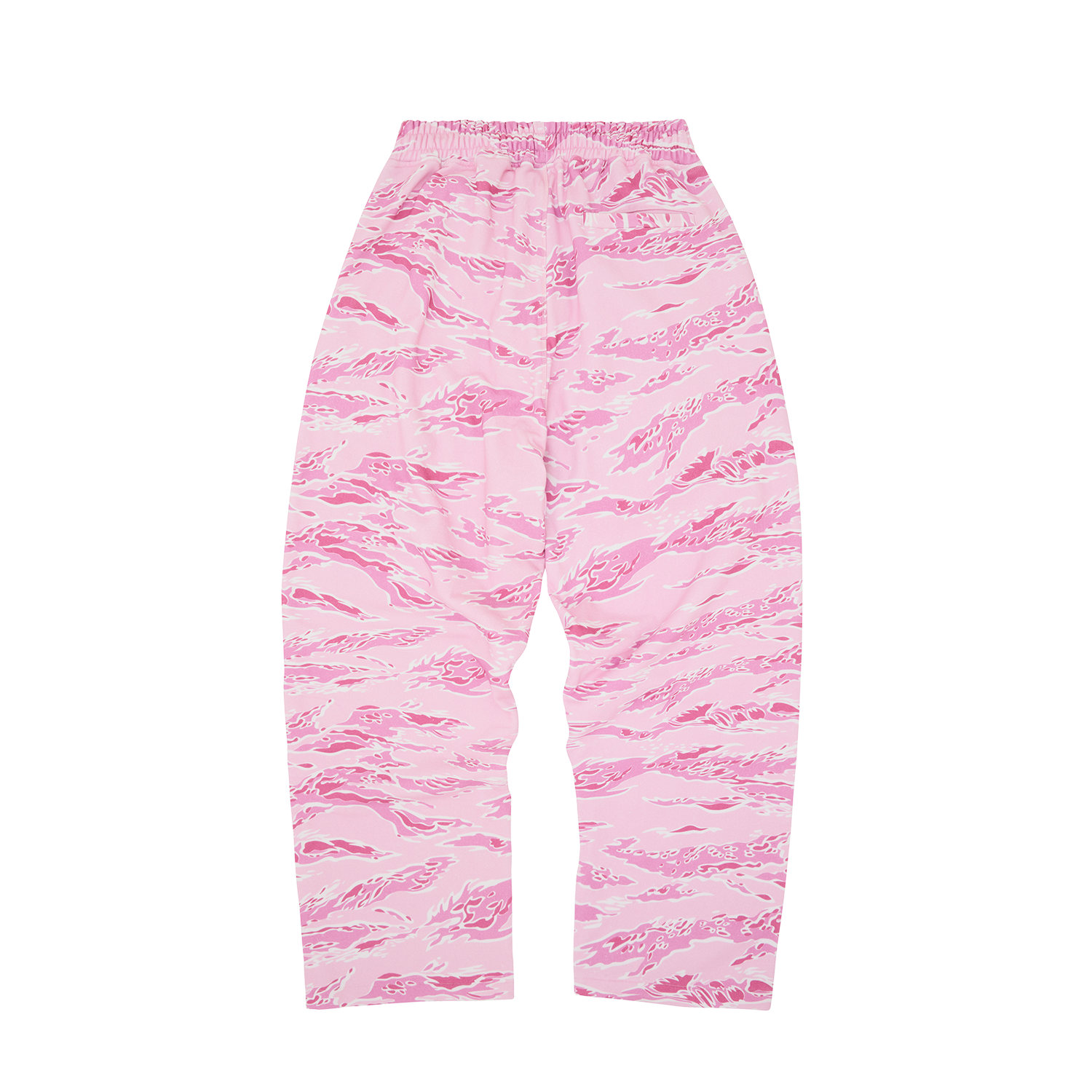 ISLAND PUFF PRINT OPEN HEM SWEATPANT [PINK TIGER CAMO]