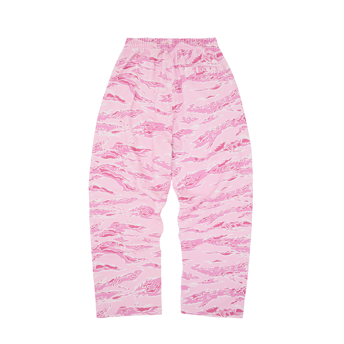 ISLAND PUFF PRINT OPEN HEM SWEATPANT [PINK TIGER CAMO]