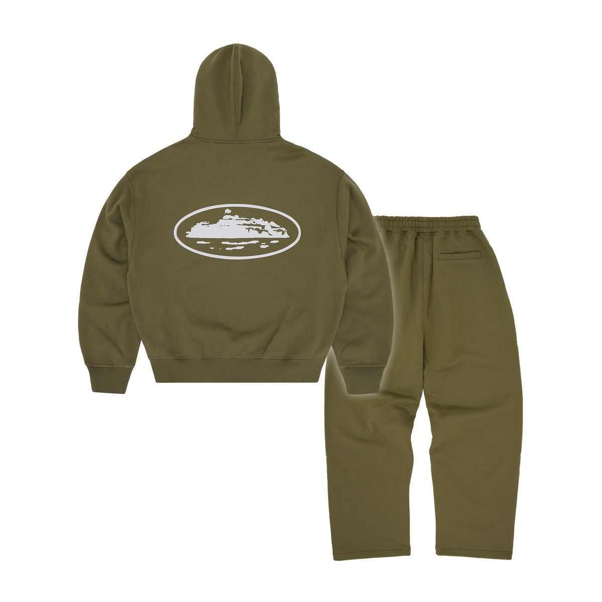 ISLAND PUFF PRINT TRACKSUIT [OLIVE]