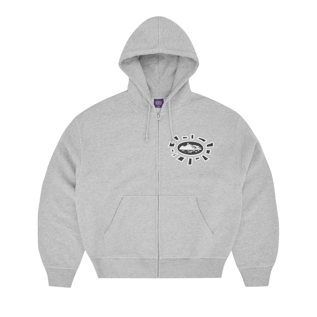 ALWEIZ ZIP HOODIE [HEATHER GREY]