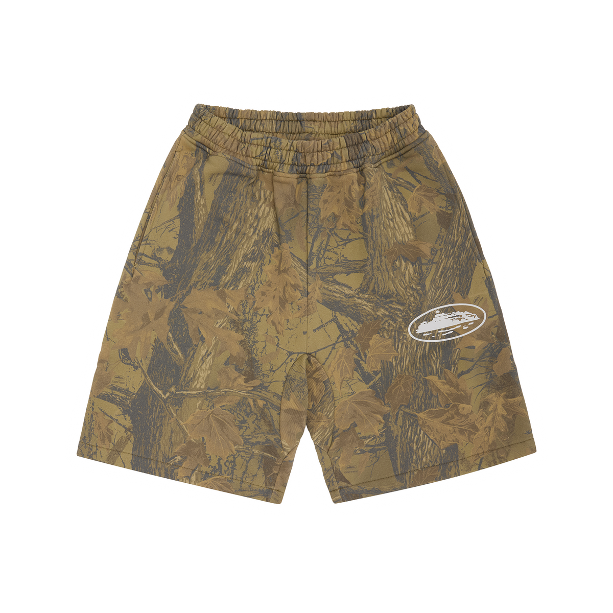 ISLAND PUFF PRINT SWEATSHORT [FOREST CAMO]