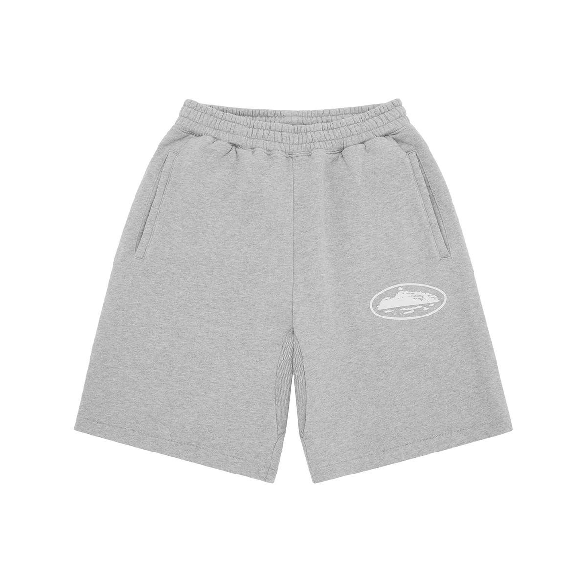ISLAND PUFF PRINT SWEATSHORT [HEATHER GREY]