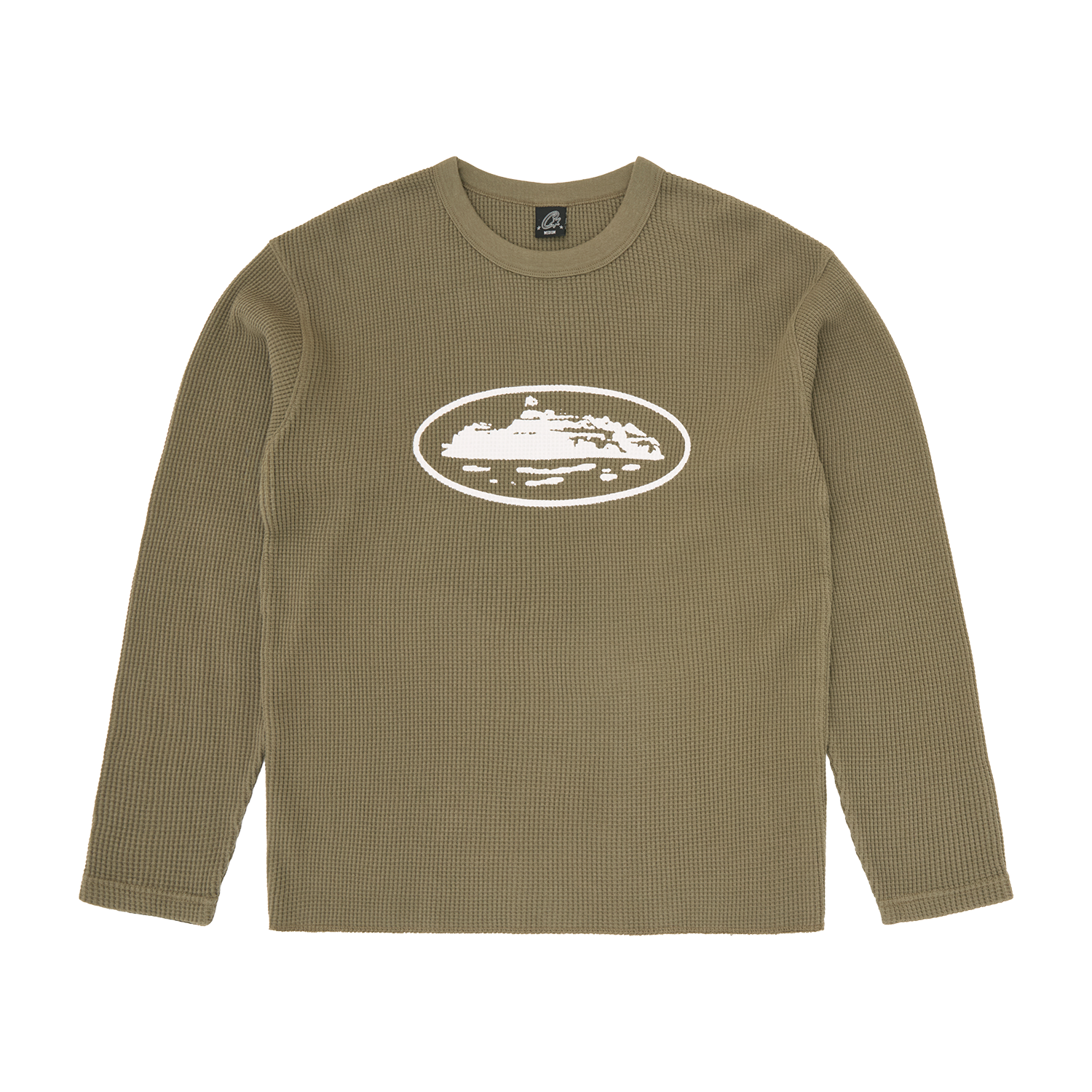 ISLAND WAFFLE THERMAL [OLIVE]