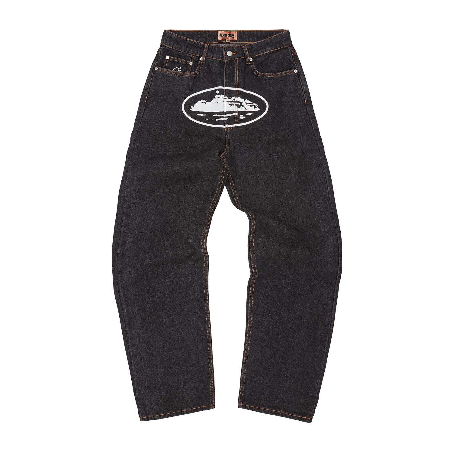 ISLAND BAGGY JEANS [WASHED BLACK]
