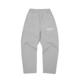 ISLAND PUFF PRINT OPEN HEM PANT [HEATHER GREY]