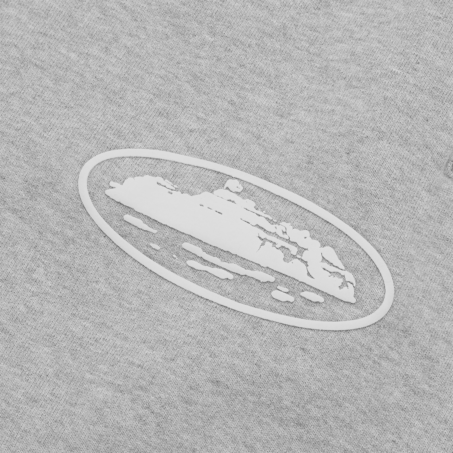 ISLAND PUFF PRINT SWEATSHORT [HEATHER GREY]