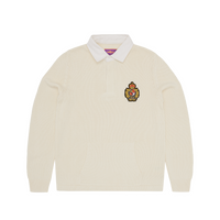 ROYALE CREST KNIT RUGBY SHIRT [CREAM]