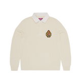 ROYALE CREST KNIT RUGBY SHIRT [CREAM]