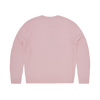 CROCHET APPLIQUE KNIT CREW [PINK]