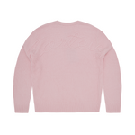 CROCHET APPLIQUE KNIT CREW [PINK]