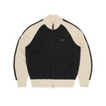 KNIT ZIP UP V2 [BLACK & CREAM]