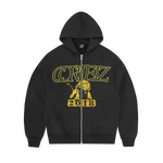 LION VARSITY ZIP HOODIE [BLACK]