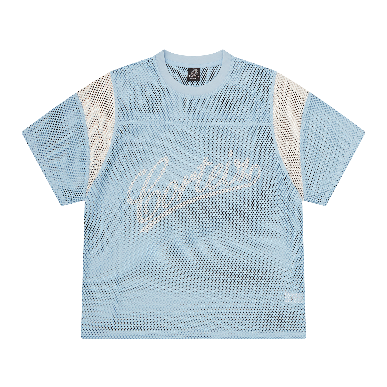 OPEN MESH PANEL JERSEY [BABY BLUE/WHITE]