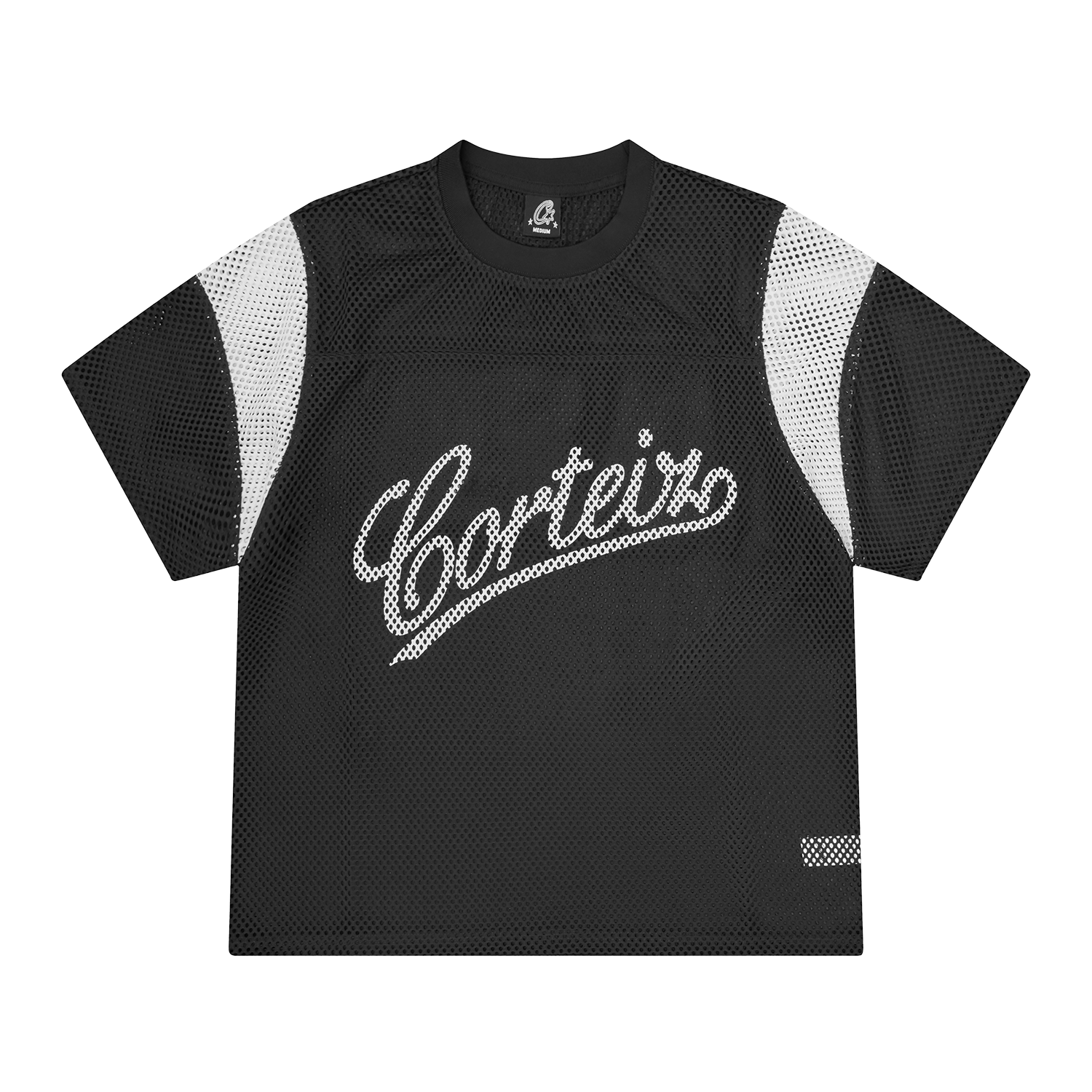 OPEN MESH PANEL JERSEY [BLACK/WHITE]