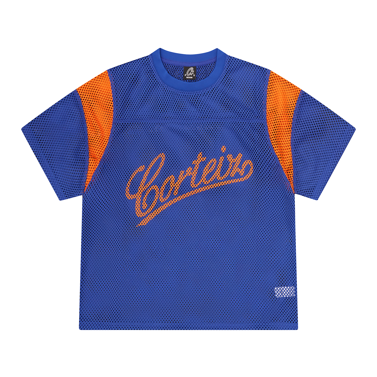 OPEN MESH PANEL JERSEY [BLUE/ORANGE]