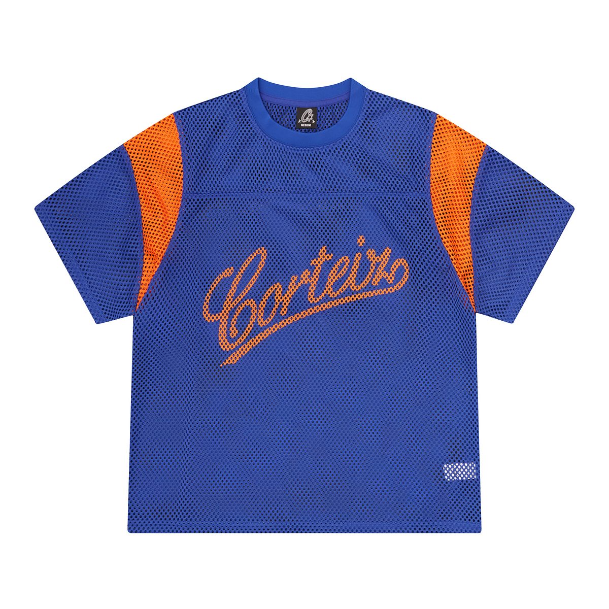 OPEN MESH PANEL JERSEY [BLUE/ORANGE]
