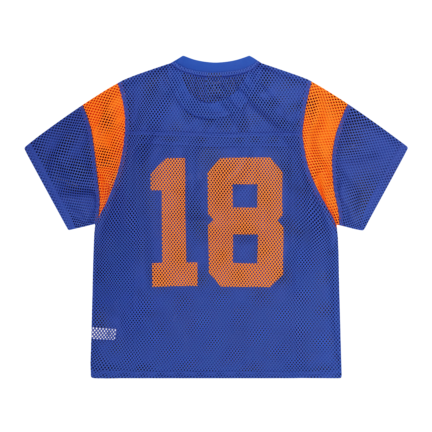 OPEN MESH PANEL JERSEY [BLUE/ORANGE]