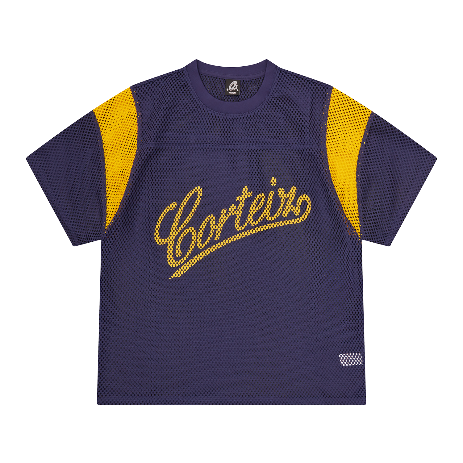 OPEN MESH PANEL JERSEY [NAVY/YELLOW]