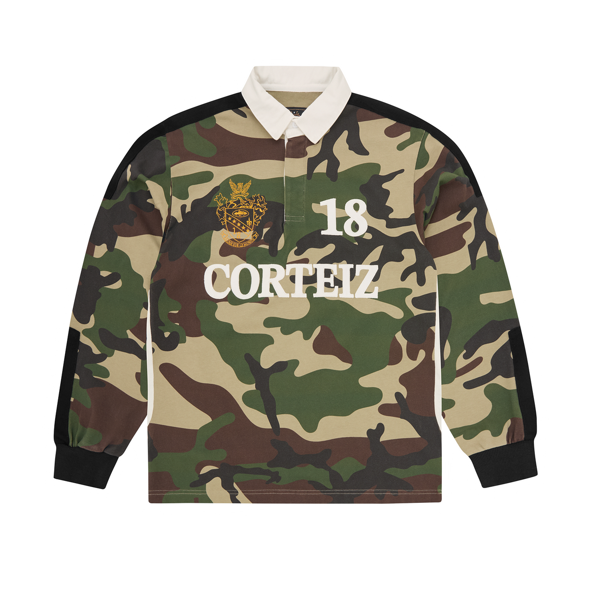 PANELLED RUGBY [WOODLAND CAMO]