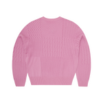 PANELED MULTI KNIT SWEATER [PINK]