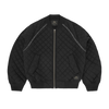 QUILTED EXCHANGE BOMBER [BLACK]